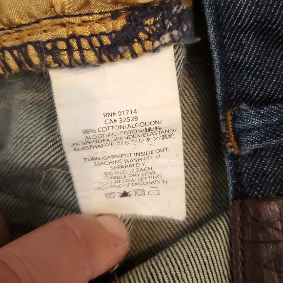 Armani Exchange Dark Blue/ Straight Leg Denim Women's Size 4 - Picture 12 of 12